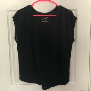 Black women’s tee shirt, size medium